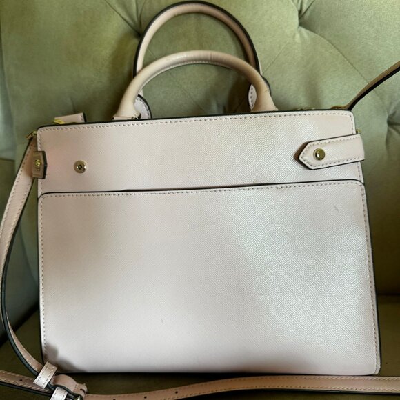 Kate Spade Staci Medium Satchel & Staci Large Slim Bifold Wallet Chalk Pink - Picture 9 of 17